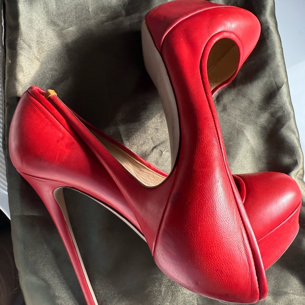 Designer- Red Valentino Red platform Heels